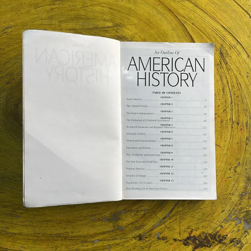 AMERICAN HISTORY - AN OUTLINE OF 998144