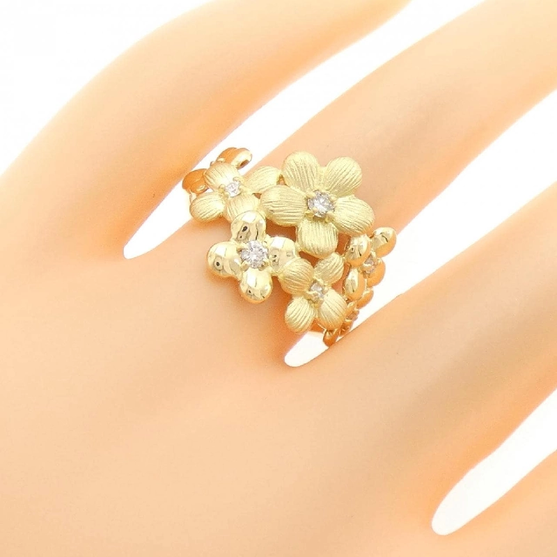 Nhẫn kim cương hoa K18YG 0.23CT - Hàng hiệu Authentic 849856