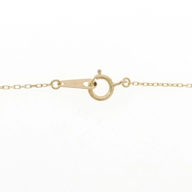 K18YG Dây chuyền kim cương chéo 0.1CT - Hàng hiệu Authentic 862470