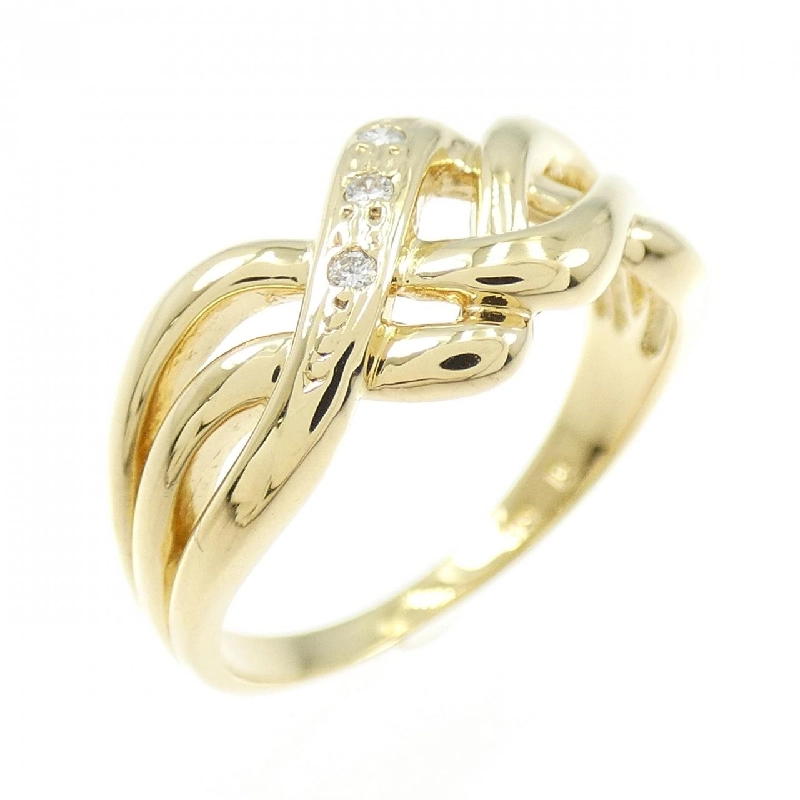 Nhẫn kim cương K18YG 0.02CT 668144