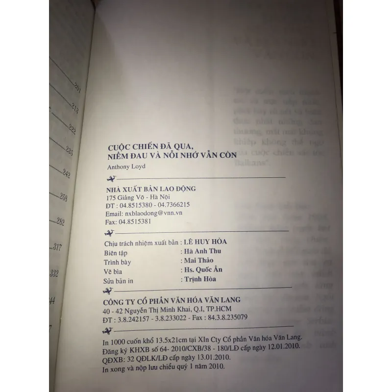 Cuộc Chiến Đã Qu Niềm Đau Và Nỗi Nhớ Vẫn Còn - ANTHONY LOYD 934680