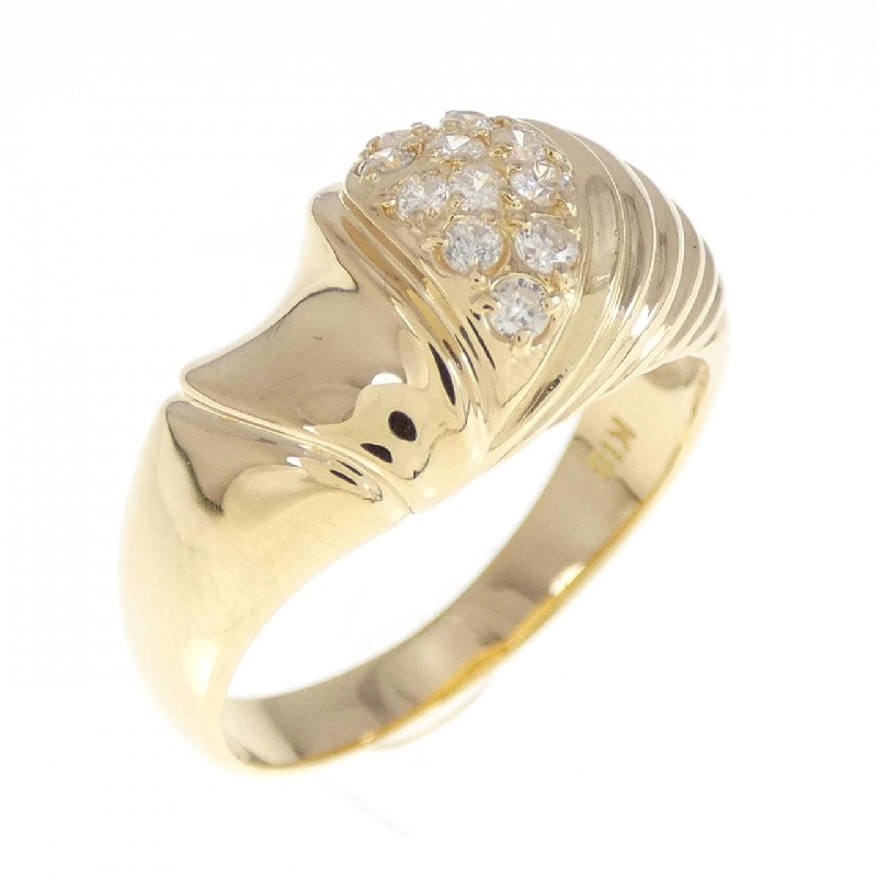 Nhẫn kim cương K18YG 0.16CT 672090