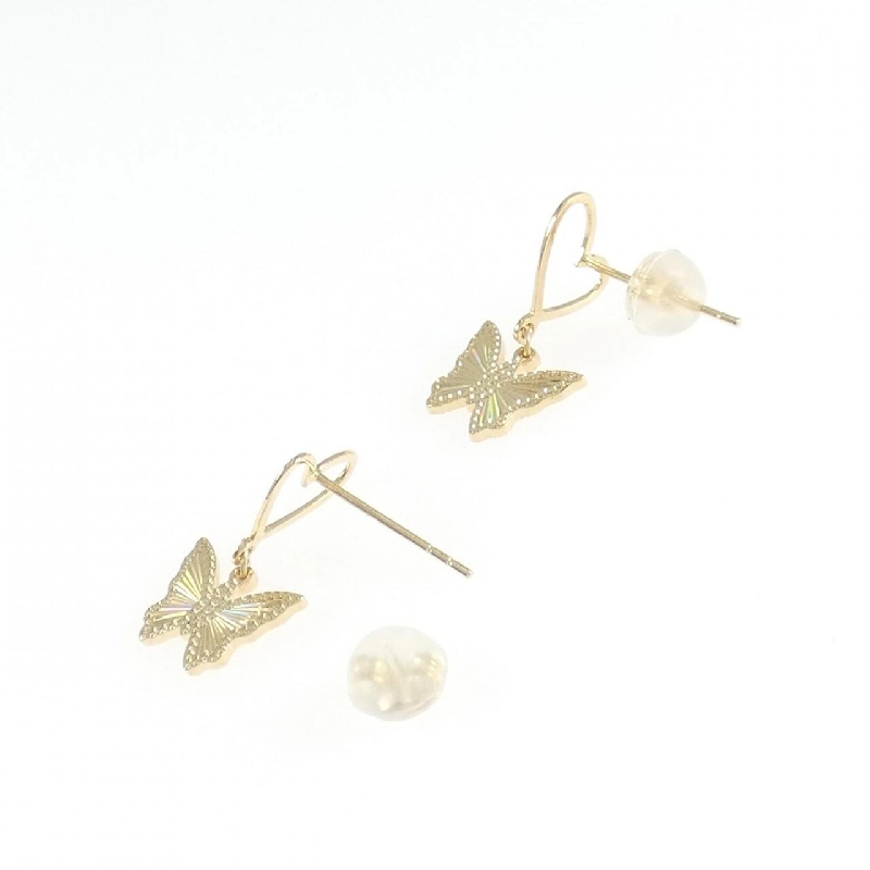 K18YG Bông tai hình trái tim × bướm - Hàng hiệu Chính hãng 874773