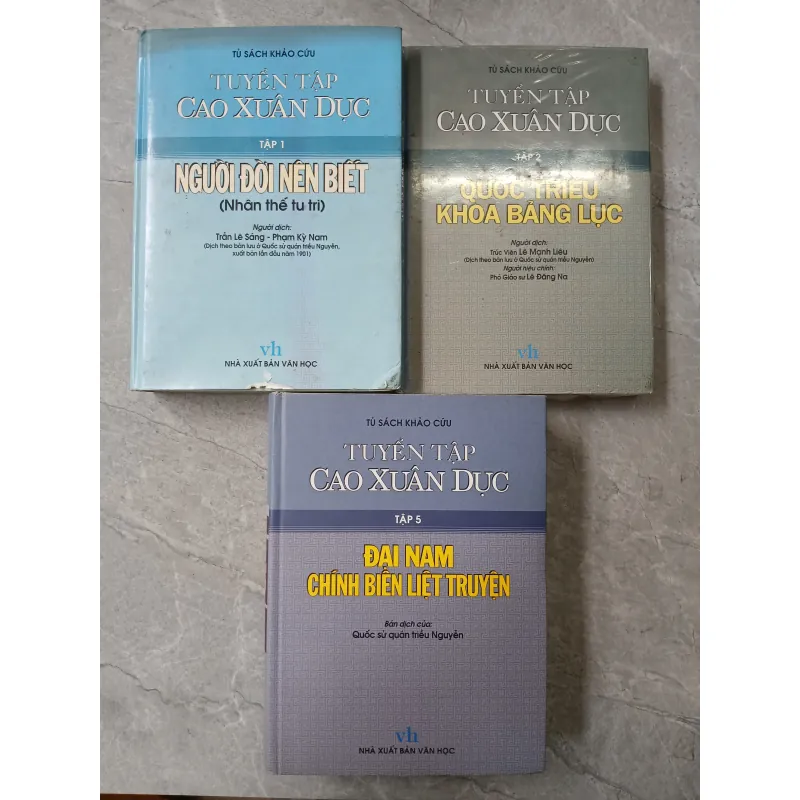Tuyển tập Cao Xuân Dục (Tập 1 + 2 + 5) 412243