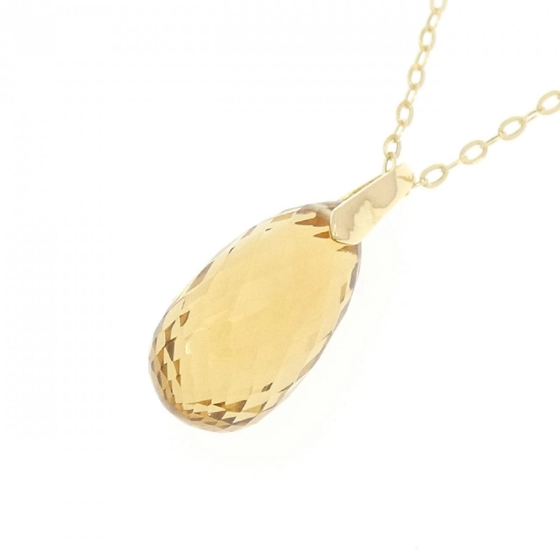 K18YG Mặt dây chuyền Citrine 12.00CT - Hàng hiệu Chính hãng 848394