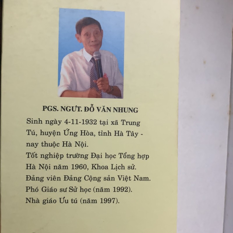 Nhà Giáo-Nhà Sử Học Đỗ Văn Nhung 194743