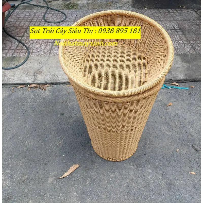 Giỏ mây trưng bày trái cây siêu thị cao 60 674842