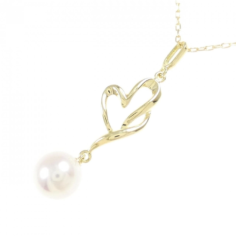 K18YG Dây chuyền ngọc trai Akoya 7.3mm - Hàng hiệu Authentic 856832