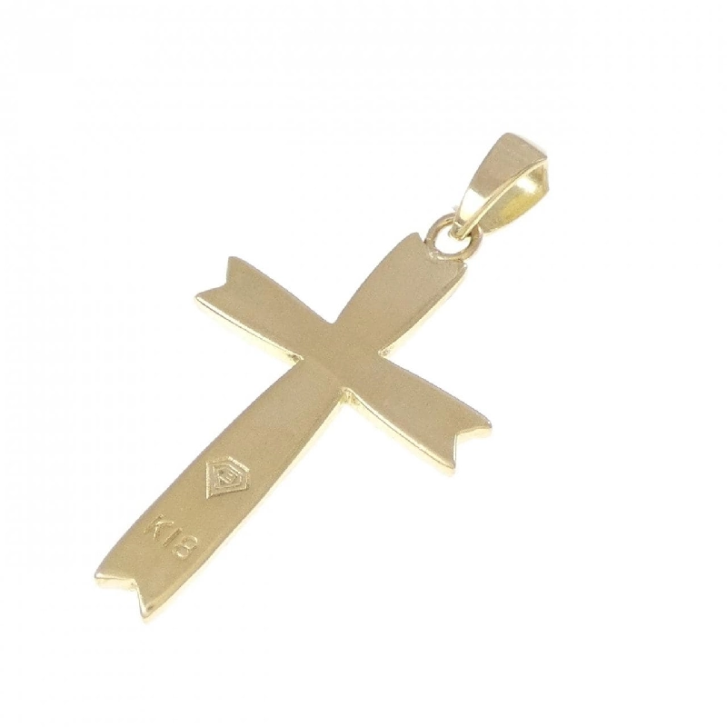 K18YG Mặt dây chuyền hình chữ thập - Hàng hiệu Chính hãng 870192