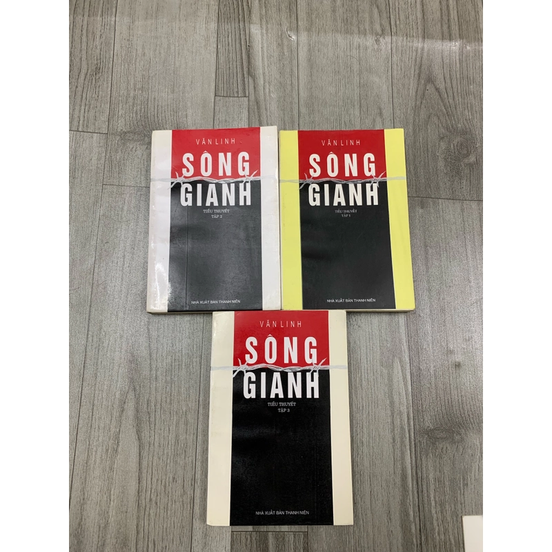 Sông ranh, tiểu thuyết - văn linh. Bộ 3 tập. 1a2.  507719
