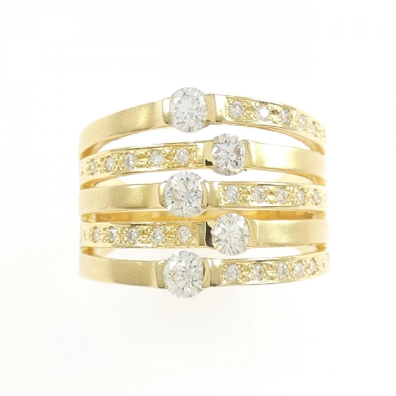 Nhẫn kim cương K18YG 0.72CT - Hàng hiệu Authentic 850449