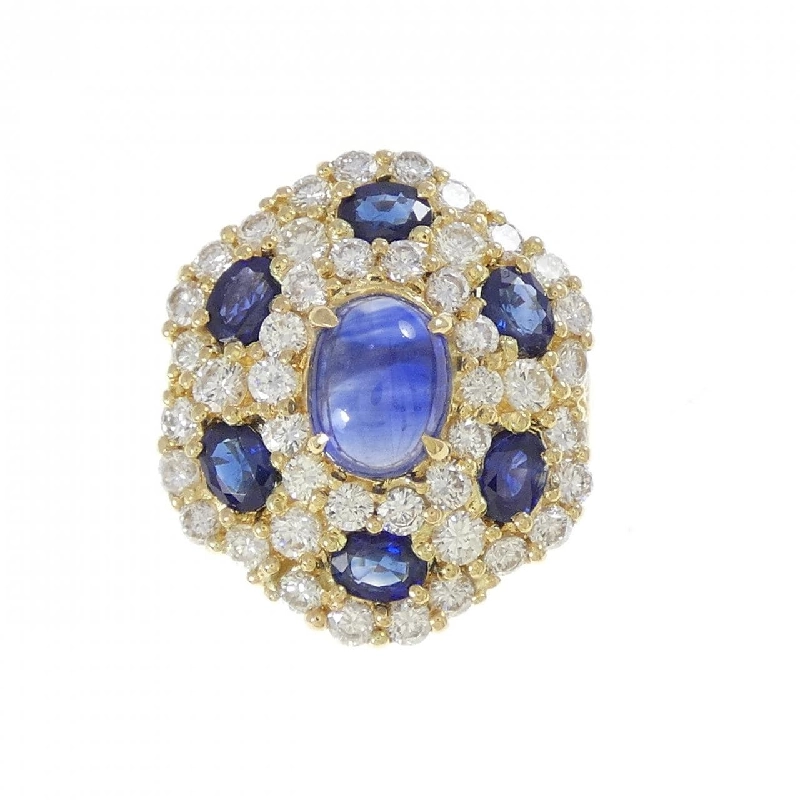 Nhẫn Sapphire K18YG 3.44CT - Hàng hiệu Chính hãng 851556