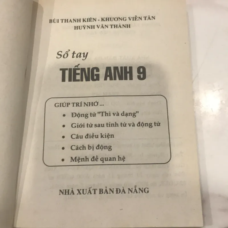 Sổ tay TIẾNG ANH (8 VÀ 9) 558817