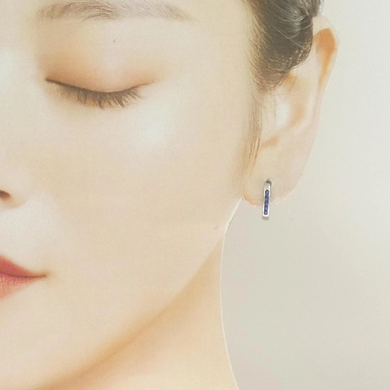 PT900 Bông tai Sapphire Hình tròn 0.20CT - Hàng hiệu Chính hãng 867720