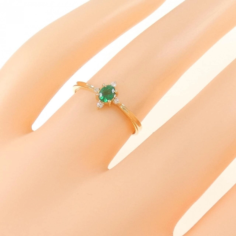 Nhẫn Emerald K18YG 673184