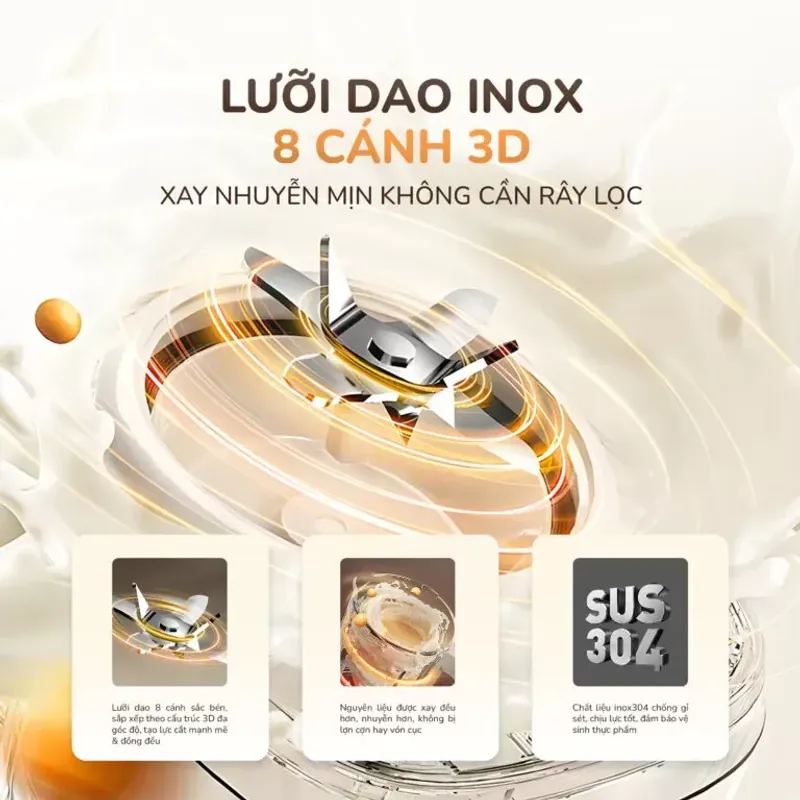 Máy làm sữa hạt Unie UCB15 – Xay mịn, chống ồn, dễ vệ sinh 573836