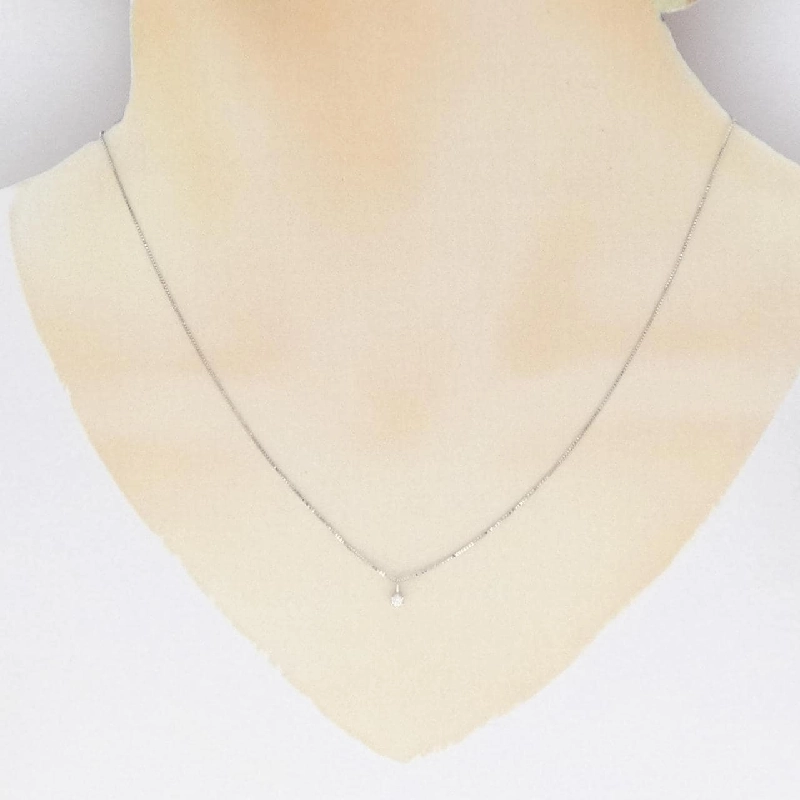 K18WG Dây chuyền kim cương 0.05CT - Hàng hiệu Chính hãng 862877