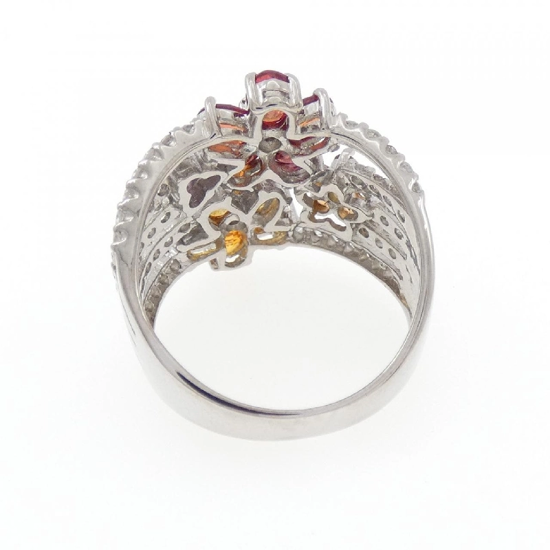 Nhẫn Sapphire Hoa K18WG 2.25CT - Hàng hiệu Chính hãng 854515