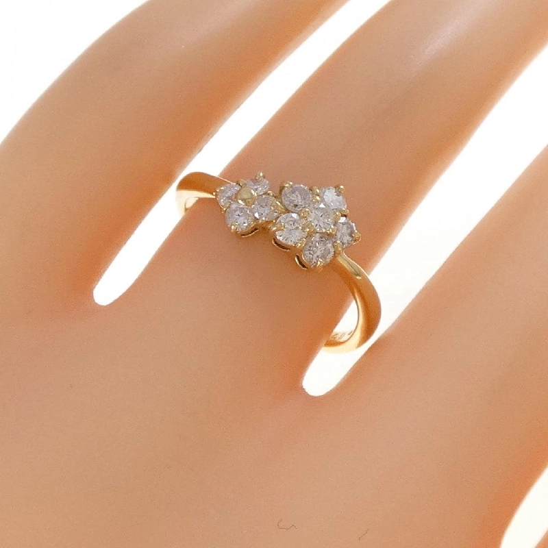 Nhẫn kim cương hoa K18YG 0.50CT - Hàng hiệu Chính hãng 852495