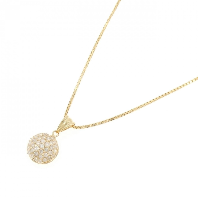 K18YG Pave Diamond Necklace 0.84CT - Hàng hiệu Authentic 849111