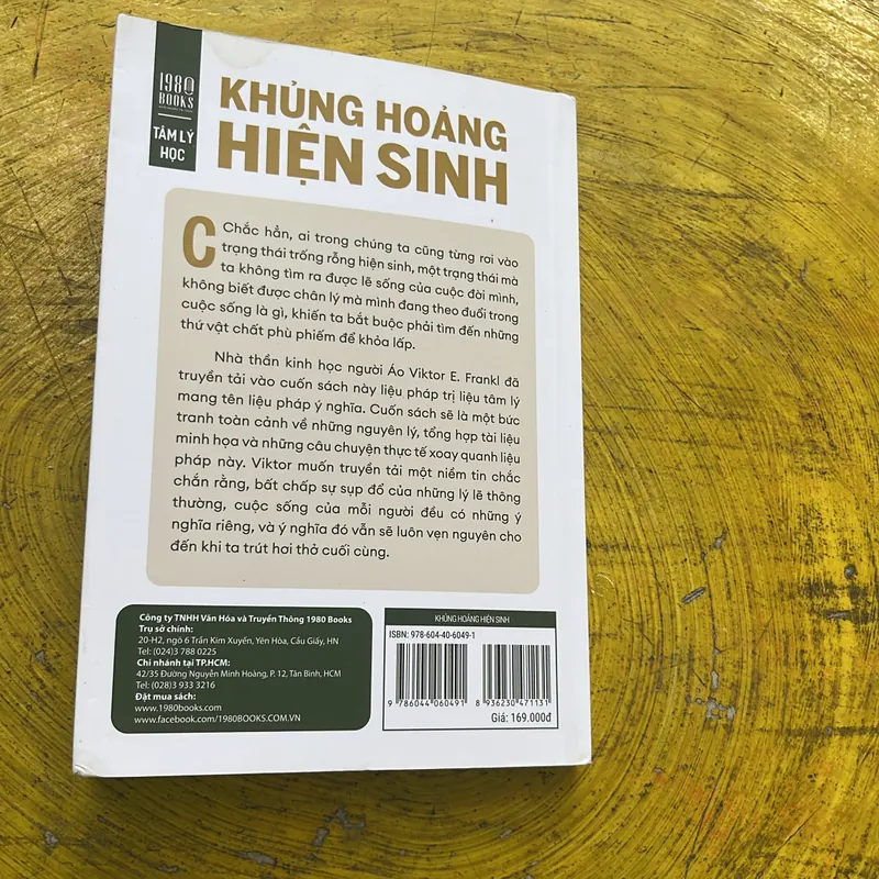 KHỦNG HOẢNG HIỆN SINH- VIKROR E. FRANKL 600484