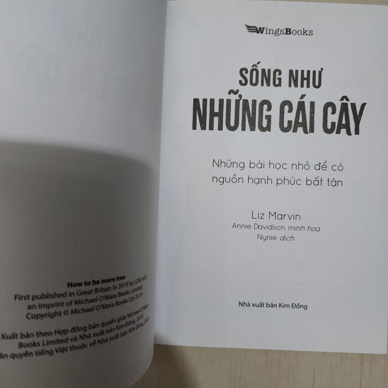 Sách Sống như những cái cây của Liz Marvin mới 95% 538234