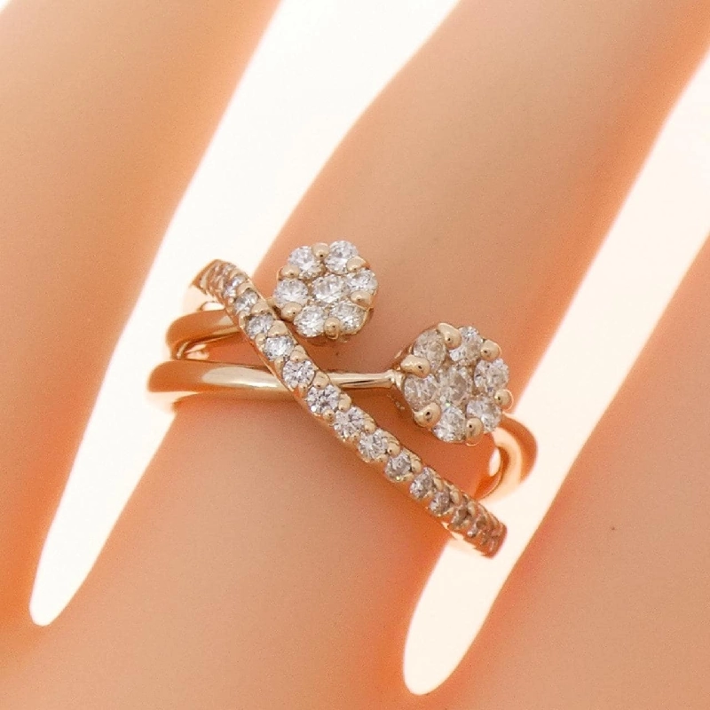 Nhẫn kim cương hoa K18PG 0.40CT - Hàng hiệu Authentic 853047