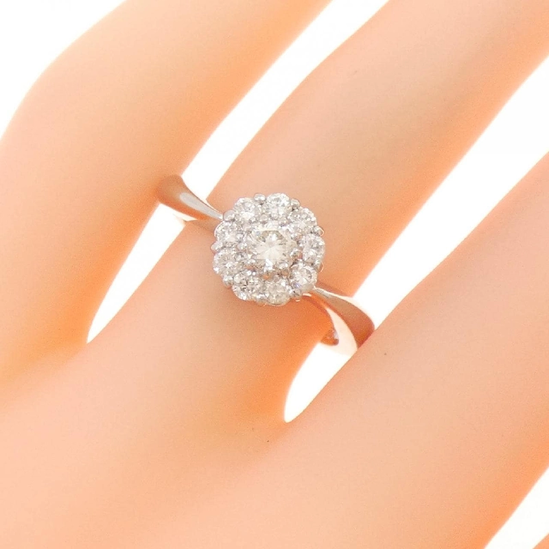 Nhẫn kim cương hoa PT900 0.50CT 671042