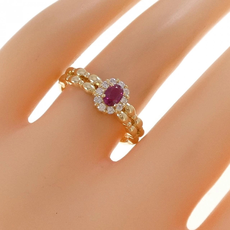 Nhẫn Ruby K18YG 0.38CT - Hàng hiệu Chính hãng 853467