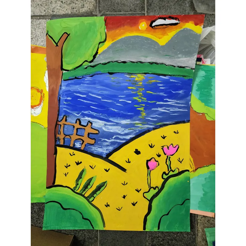 Combo 22 tranh vẽ acrylic chủ đề phong cảnh 799973