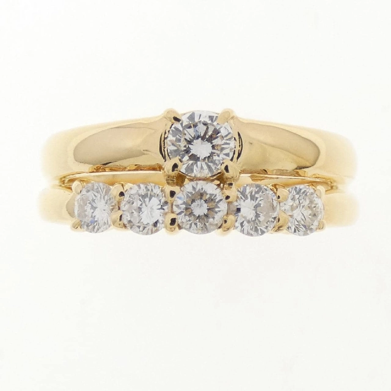 Nhẫn kim cương K18YG 0.51CT 666692