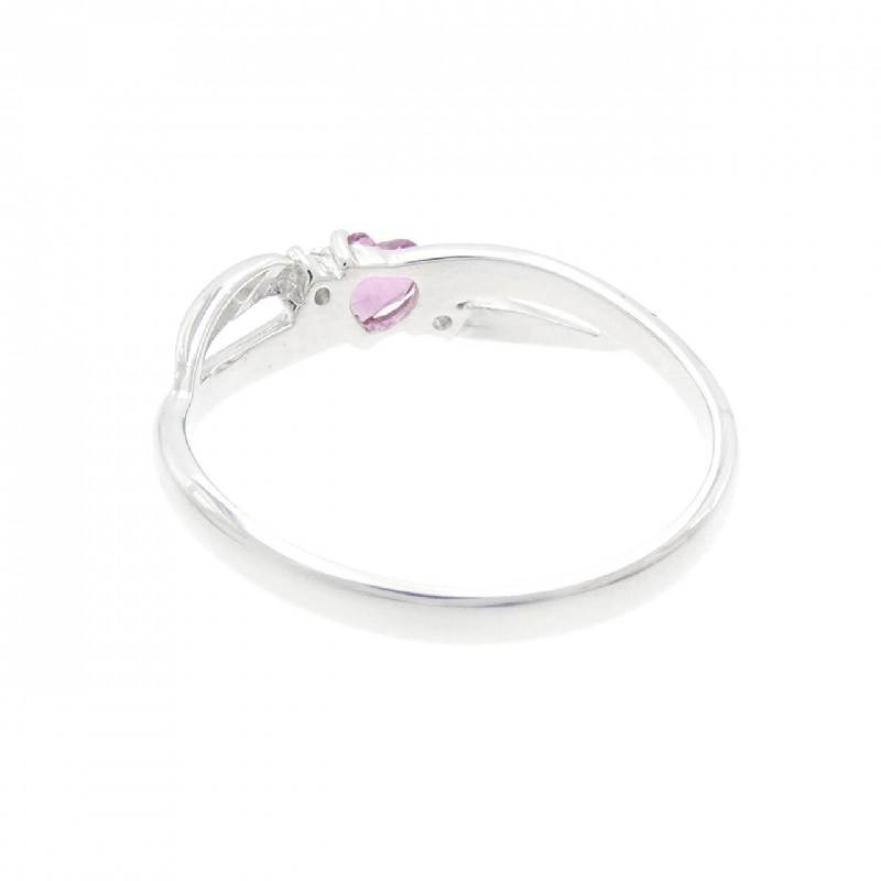 Nhẫn tourmaline K18WG hình trái tim 668961