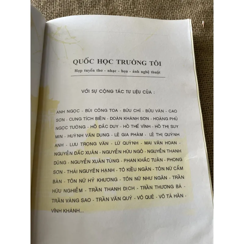 quốc học trường tôi - thơ nhạc hoạ , NXB THUẬN HOÁ 1996  796850