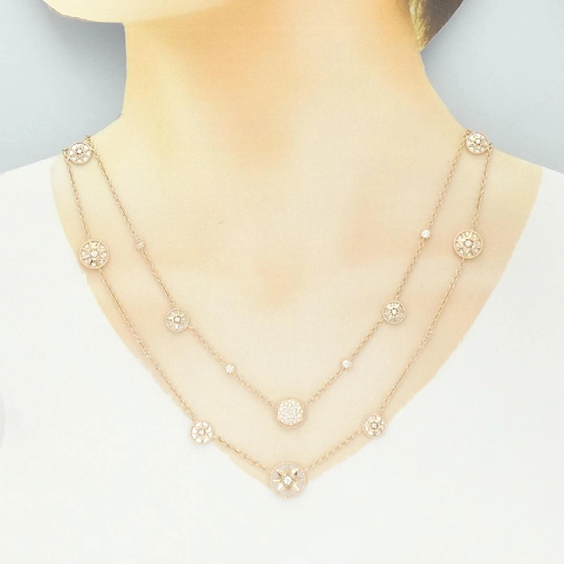 Dây chuyền Christian Dior Rose De Vent - Hàng hiệu Authentic 840831