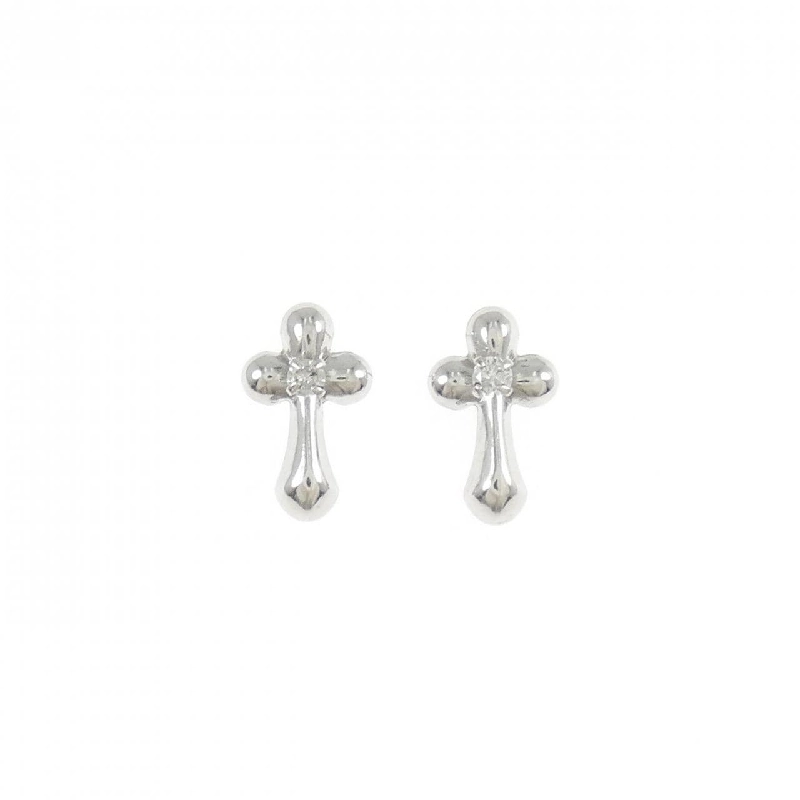 PT900 Bông tai kim cương hình chữ thập - Hàng hiệu Chính hãng 869433