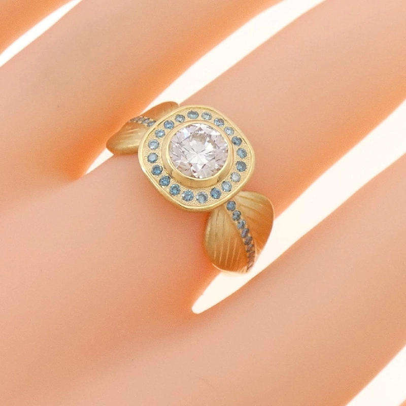 Nhẫn kim cương K18YG 1.002CT 665902