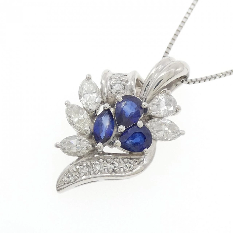 Dây chuyền Sapphire PT900/PT850 0.76CT - Hàng hiệu Chính hãng 857778