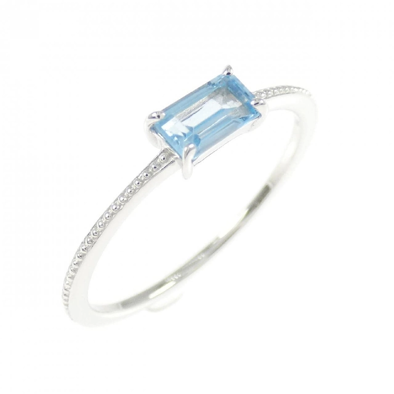 K10WG Nhẫn Topaz Xanh - Hàng hiệu Chính hãng 852327