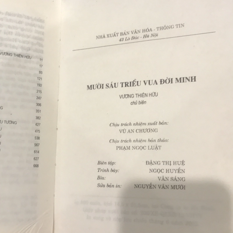 MƯỜI SÁU ĐỜI VUA TRIỀU MINH 550980
