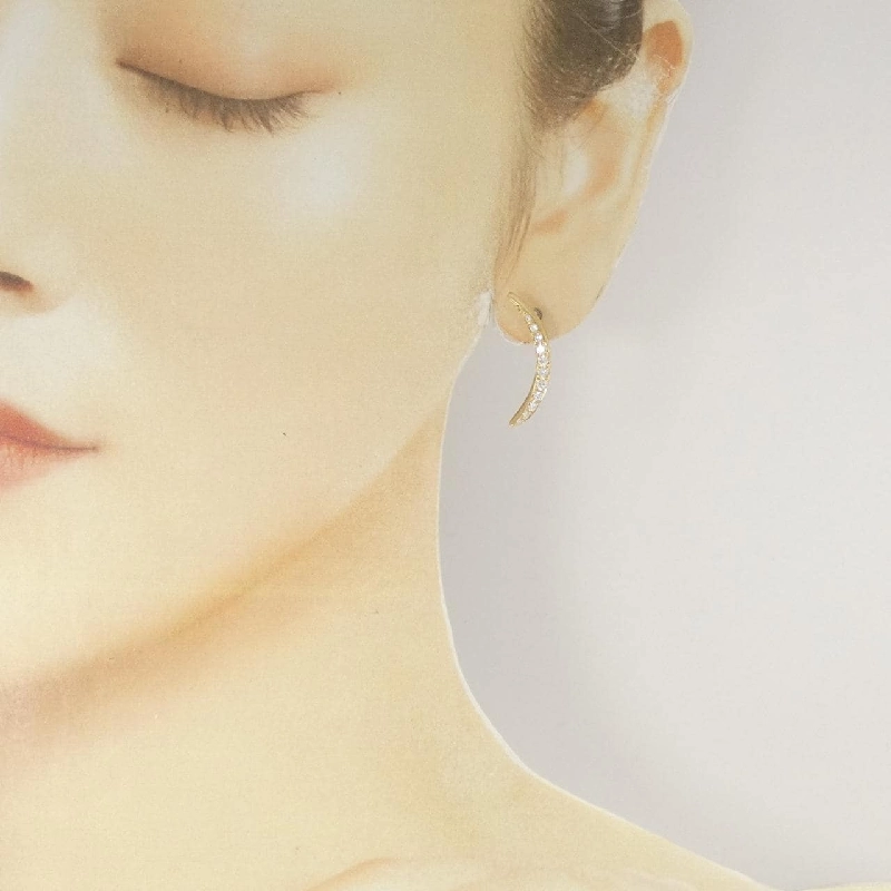 K18YG Bông tai kim cương 0.50CT - Hàng hiệu Chính hãng 870193