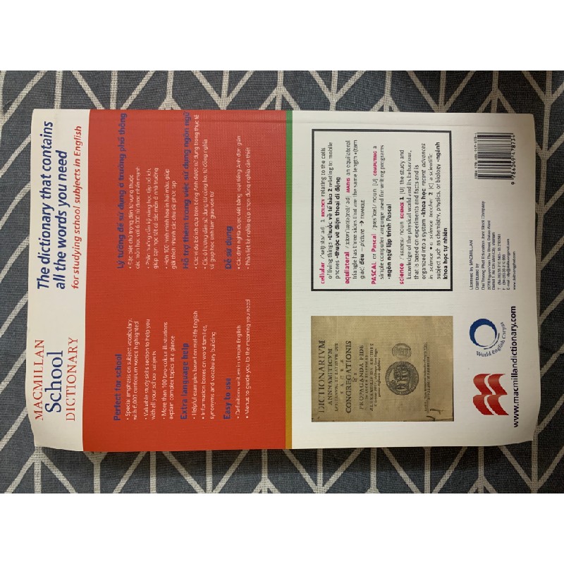 Macmillan School Dictionary (Từ điển Anh-Việt) 4092