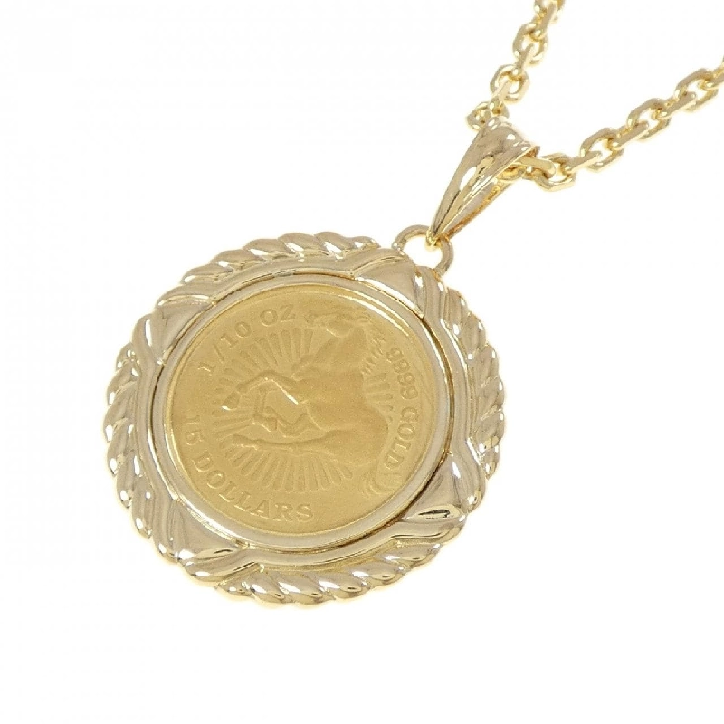 K18YG(枠) Dây chuyền đồng xu - Hàng hiệu Authentic 856168