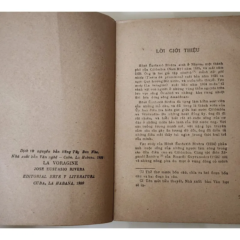[Tác phẩm văn học Colombia] - VỰC XOÁY

Tác giả H. Rivera

 708931