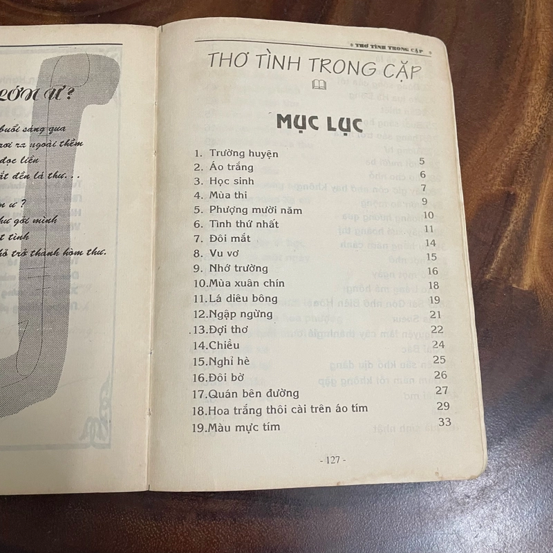 II Thơ: Thơ Tình Trong Ngăn Cặp - 1995 462878