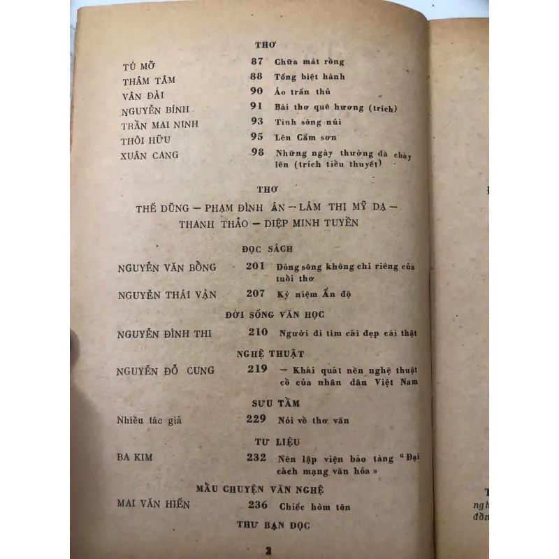 tạp chí Tác phẩm văn học số 2, phát hành tháng 9-10 năm 1987 762734