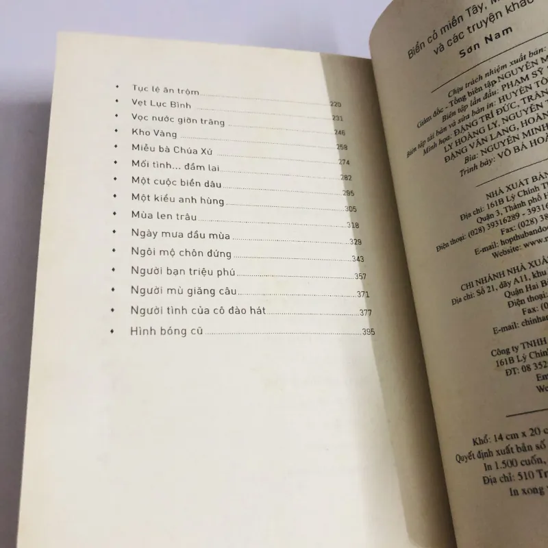 SƠN NAM – BIỂN CỎ MIỀN TÂY, MÙA LEN TRÂU & CÁC TRUYỆN KHÁC 751206