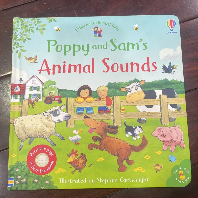 NGOẠI VĂN TIẾNG ANH TRẺ EM : POPPY AND SAM’s Animal Sounds - Usborne Farmyard Tales  1028024