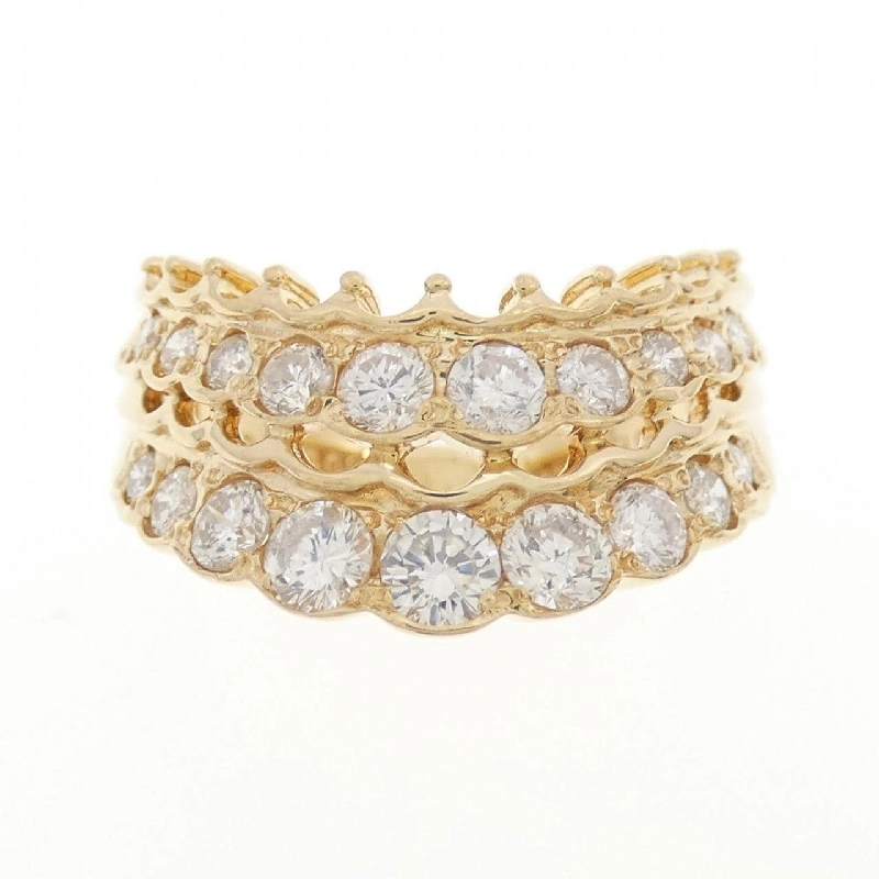 Nhẫn kim cương 750YG 0.90CT 670576