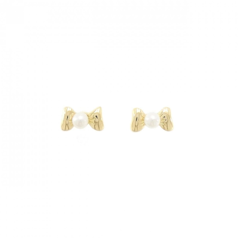 Bông tai ngọc trai Akoya 3.1mm - Hàng hiệu Authentic 750YG/K18YG 876657