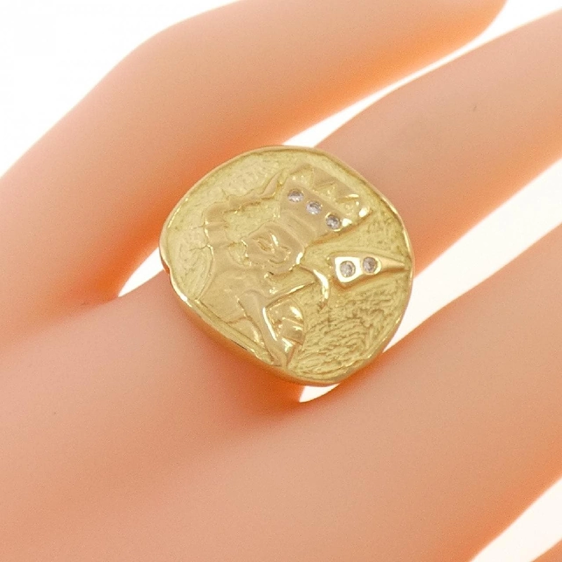 Nhẫn kim cương K18YG 0.05CT 667960